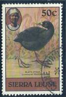 Sierra Leone 1980 Birds Aves Oiseaux Vegels - Black Crake  - Amaurornis Flavirostris Canc - Palmípedos Marinos