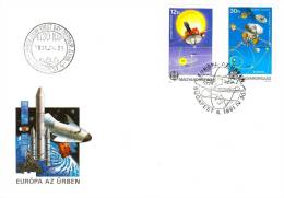 HUNGARY - 1991. FDC - Europa / Space Mi 4133-4134 - FDC