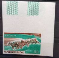 Mali 1971 Chevaux Horses Pferde Derby D´Epsom BDF NON DENTELE ND IMPERF - Caballos