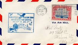 Indianapolis Ind 1929 Air Mail Cover - 1c. 1918-1940 Covers