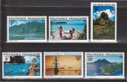 Polynésie - 97/98/99/100/101/102 - Neufs ** - Paysages - MNH - Unused Stamps