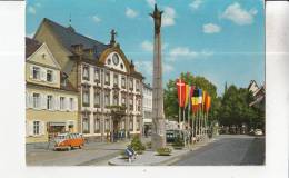 BT1940 Offenburg Rathausplatz Mit Rathaus Und Ursulassaule     2 Scans - Offenburg