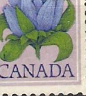Canada  1977 -86  Difinitives: Flowers, Bottle Gentian  (o) Recess + Litho - Errors, Freaks & Oddities (EFO)