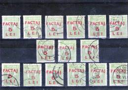 1926 - Timbre-poste De 1919 Avec Surcharge Mi No 5 Et Yv 5 LOT X 15 - Postpaketten