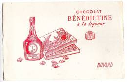 974B) Buvard - CHOCOLAT BENEDICTINE A LA LIQUEUR - Kakao & Schokolade