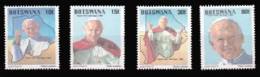 (114) Botswana  1988  Pope Visit / Pape / Papst / Religion / Persons  ** / Mnh  Michel 439-42 - Botswana (1966-...)