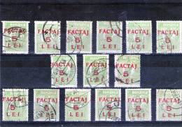 1926 - Timbre-poste De 1919 Avec Surcharge Mi No 5 Et Yv 5 LOT X 15 - Postpaketten