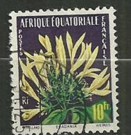 Afrique Equatoriale Oblitéré ; Yvert & Tellier ;  N° 243 ; " Fleurs " - Autres & Non Classés