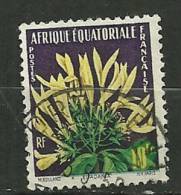 Afrique Equatoriale Oblitéré ; Yvert & Tellier ;  N° 243 ; " Fleurs " - Altri & Non Classificati