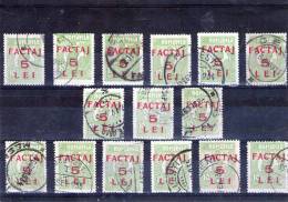 1926 - Timbre-poste De 1919 Avec Surcharge Mi No 5 Et Yv 5 LOT X 15 - Paquetes Postales