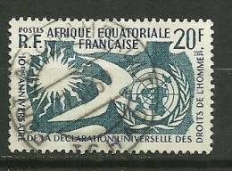 Afrique Equatoriale Oblitéré ; Yvert & Tellier ;  N° 245 ; " Droits De L´homme " - Andere & Zonder Classificatie