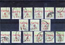 1926 - Timbre-poste De 1919 Avec Surcharge Mi No 5 Et Yv 5 LOT X 15 - Paquetes Postales