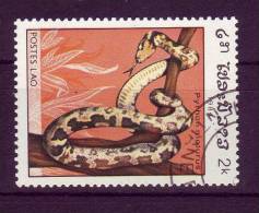 Laos YV 599 O 1984 Python - Snakes