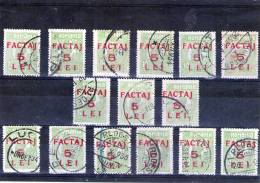 1926 - Timbre-poste De 1919 Avec Surcharge Mi No 5 Et Yv 5 LOT X 15 - Pacchi Postali