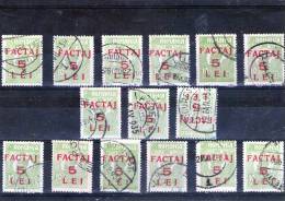 1926 - Timbre-poste De 1919 Avec Surcharge Mi No 5 Et Yv 5 LOT X 15 - Postpaketten