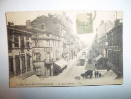 2msk -  CPA N°4 - LE CHAMBON FEUGEROLLES - La Rue Gambetta - [42] - Loire - Le Chambon Feugerolles