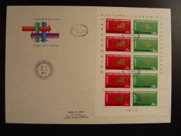 SPECIAL LIMITED EDITION FDC INTEREUROPA 1972  PARLEMENT EUROPEEN CONSEIL DE L' EUROPE EDITION LIMITE ?? EX. - Covers & Documents