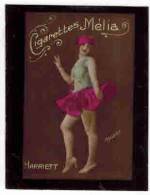 CHROMO EROTIQUE FEMMES ARTISTE PIN UP Cigarettes MELIA Illustrateur WALERY : " HARRIETT  " Femme Danseuse En Tutu - Melia