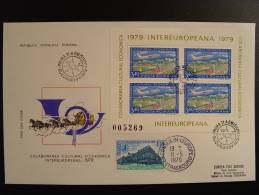 SPECIAL LIMITED EDITION FDC INTEREUROPEANA 1979 PARLEMENT EUROPEEN CONSEIL DE L´ EUROPE EDITION LIMITE 65 EX. - Covers & Documents