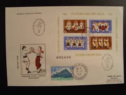 SPECIAL LIMITED EDITION FDC INTEREUROPEANA 1981 PARLEMENT EUROPEEN CONSEIL DE L´ EUROPE EDITION LIMITE 40 EX. - Lettres & Documents