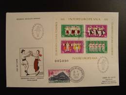 SPECIAL LIMITED EDITION FDC INTEREUROPEANA 1981 PARLEMENT EUROPEEN CONSEIL DE L´ EUROPE EDITION LIMITE 40 EX. - Briefe U. Dokumente