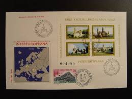 SPECIAL LIMITED EDITION FDC INTEREUROPEANA 1982 PARLEMENT EUROPEEN CONSEIL DE L´ EUROPE EDITION LIMITE 40 EX. - Lettres & Documents