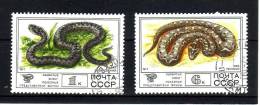 Russie YV 4436; 4440 O 1977 Serpent - Snakes