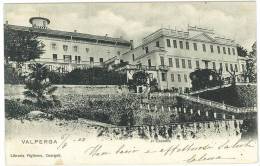 CARTOLINA -  VALPERGA - JI  IL CASTELLO  - VIAGGIATA ANNO 1903 - Mehransichten, Panoramakarten