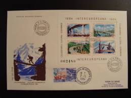 SPECIAL LIMITED EDITION FDC INTEREUROPEANA 1984 PARLEMENT EUROPEEN CONSEIL DE L´ EUROPE EDITION LIMITE 40 EX. - Brieven En Documenten