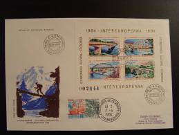 SPECIAL LIMITED EDITION FDC INTEREUROPEANA 1984 PARLEMENT EUROPEEN CONSEIL DE L´ EUROPE EDITION LIMITE 40 EX. - Covers & Documents