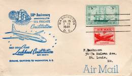 Lockhead 1948 Air Mail Cover - 2c. 1941-1960 Briefe U. Dokumente