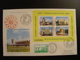 SPECIAL LIMITED EDITION FDC INTEREUROPEANA 1987 PARLEMENT EUROPEEN CONSEIL DE L´ EUROPE EDITION LIMITE 40 EX. - Briefe U. Dokumente