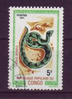 Congo Français YV 296 O 1971 Vipère - Serpents