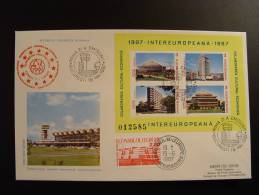 SPECIAL LIMITED EDITION FDC INTEREUROPEANA 1987 PARLEMENT EUROPEEN CONSEIL DE L´ EUROPE EDITION LIMITE 40 EX. - Briefe U. Dokumente