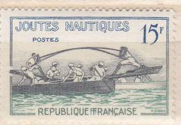 FRANCE N°1162  15F VERT FONCE BLEU ET VERT JOUTES NAUTIQUES LEGENDE FFRANCAISE NEUF SANS CHARNIERE - Nuevos