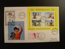 SPECIAL LIMITED EDITION FDC INTEREUROPEANA 1989 PARLEMENT EUROPEEN CONSEIL DE L´ EUROPE EDITION LIMITE 30 EX ENFANTS - Covers & Documents