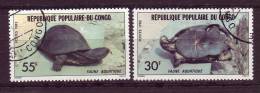 Congo Français YV 684; 686 O 1982 Tortue - Schildkröten