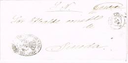 1518. Carta S.N. Barcelona 1866. Franquicia Hacienda. Seccion Subsidios - Lettres & Documents