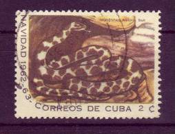 Cuba YV 645 O 1962 Serpent - Snakes