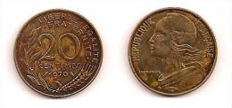 20 Centimes - Marianne - Bronze-Aluminium - ETAT TB - 1970 - G 332 - F 156-10 - 20 Centimes