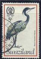 Swaziland 1976 Birds Aves Oiseaux Vegels - Black-headed Heron - Ardea Melanocephala Canc - Storks & Long-legged Wading Birds