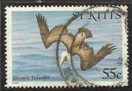 St Kitts 1981 Birds Aves Oiseaux Vegels - Brown Pelican - Pelecanus Occidenta Canc - Pelikanen