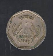 INDIA  -  1 Rupia 1985   (ceca H)  KM679 - Inde