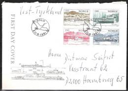 Norwegen 1981 FDC Mi-Nr.841-844 Binnenschiffahrt Gelaufen ( D 1511 ) - FDC