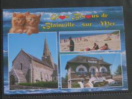 BLAINVILLE SUR MER  3 VUES  PLIS - Blainville Sur Mer