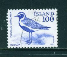 ICELAND - 1981 Birds 100a Used (stock Scan) - Usati