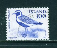 ICELAND - 1981 Birds 100a Used (stock Scan) - Gebraucht