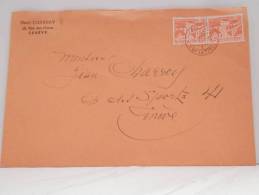 Lettre De Genève Du 6 Janvier 1956 - Storia Postale