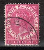 STRAITS SETTLEMENTS - 1882/99 YT 33 USED - Straits Settlements