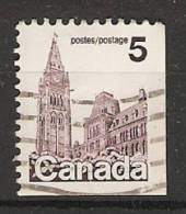 Canada  1977 -86  Difinitives: Parliament  (o) - Single Stamps